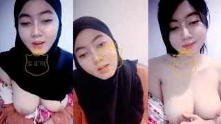 Bokep Indo Nella Hijab Binal Remas Toket Gede